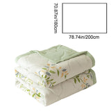 Premium Cotton Summer Quilt - Ultra Soft Breathable Coverlet Bed - Lightweight Washable Blanket V1366-AZ2-W-26996