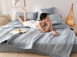 Air Conditioner Quilt Washable Cotton Lightweight Quilt Summer Comforter for Children Adult Type 2 V1294-YM0716-3117220174714