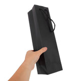 Reusable Wine Tote Bag Black Kraft Paper Festive Design Easy Carry V1366-AZ2-W-19452