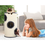 i.Pet Cat Tree 70cm Scratching Post Tower Scratcher Trees Wood Condo House Toys PET-CAT-005P-70-GR