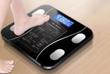 Smart Digital Bathroom Body Fat Scale 180KG Bluetooth Scales Weight -Black V1263-JX-6708-2