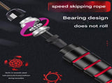5 PCS Black Adjustable Steel Wire Speed Jump Rope Set - Professional Fitness Rope with Ball Bearings V888-ELOSUNG38170