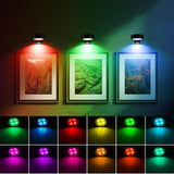 3Pcs Rechargeable LED Picture Lights Dimmable Art Display Lighting - Black V1263-JX-8160-1