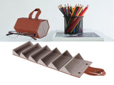 6 Slots Foldable Sunglasses Eyeglasses Travel Organizer Case Container Hanging HolderBrown V1294-YM0901-3117200181112
