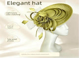 Pink Saucer Fascinator Hat with Handcrafted Mesh Rose - Lightweight Wedding & Horse Race Day V888-ELOSUNG56735