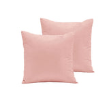 Pair of Polyester Cotton European Pillowcases Coral V442-END-PILLOWC-POLYCOTTON-CORAL-EU