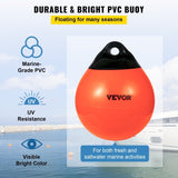 Boat Buoy Balls, 15" Diameter Inflatable Heavy-Duty Marine-Grade PVC Marker Buoys, Round Boat V952-CYXBCSB15INCH749JV0