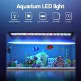 i.Pet Aquarium Light Full Spectrum 90CM Aqua Plant Fish Tank Lamp AQUAR-LT-90-BK