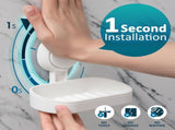 2 Pack Soap Dish Suction Cup Soap Holder, Double Layer Strong Sponge Holder for Shower, Bathroom, V1189-LC-AMZ-00270