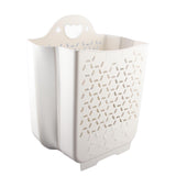 Collapsible Hanging Laundry Basket PP Wall Mounted Collapsible Laundry Hamper for Laundry Dorm Room V1192-AZ-W-17115