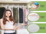 5 Pack Hanging Vacuum Bag with Pump, Hanging Vacuum Seal Bag for Clothing Suit Closet V1366-AZ2-W-15136