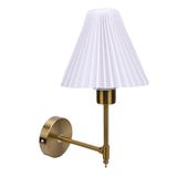 Gold Fabric Lampshade Nordic Style Modern Rechargeable Cordless Wall Lamp for Bedroom Living Room V1294-YM0901-3119250080711