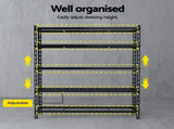 1.8MX1.2M Giantz Garage Shelving Warehouse Rack WR-E-12X18-GD
