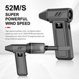 9-Piece 130,000 RPM Handheld Blower and Vacuum Cleaner, Black V1102-DSZ-XXX-NNN56