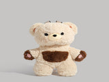 Beige Bear Cute Plush Teddy Bear Backpack Stuffed Animal Rucksack Convertible Shoulder Bag for Girls V888-ELOSUNG38628