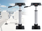 Seamanship Boat Seat Pedestal 5575cm Adjustable Gas Lift 360 Degrees Swivel 2 Pack BS-PED-GL-5575-BKX2
