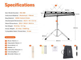 32 Note Glockenspiel Xylophone Bell Kit, Professional Percussion Instrument Set with Mallets, Drum V952-32YFZQYZJWLX0A1C1V0