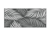 Gardeon Outdoor Rugs 152x244cm Large Carpet Reversible Area Mat PP Dual-Sided Patio Rug Leaf OR-5X8FT-LEAF-GY