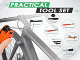 2 Sets 16 in 1 Tool Bicycle Repair Tool Kit Sturdy Practical Convenient Storage Bag for Mountain V1366-AZ2-W-15020