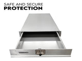 Under Tray Tool Box Trundle Drawer 1500 mm UTE Drawer Dual Extra Cab Toolbox V379-TRNDLCHRM0