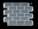 Tiles 3D Peel and Stick Wall Tile Dark Grey 10 Sheets V63-837071