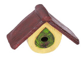 Bird House Garden Tree Decoration Hummingbird Synthetic Resin House Craft Pendant Artware Yellow V1294-YM0523-3115220022915