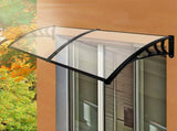 Mountview Window Door Awning Outdoor 1M X 2.4M Transparent 1x2.4M OD1006-1X2.4