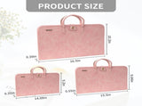 14in PU Laptop Sleeve in Pink with Handle Protective Portable Case for Laptops, Lightweight & V1107-CS-VOBDWJES26