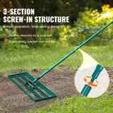 VEVOR Lawn Leveling Rake, 30"x10" Level Lawn Tool, Heavy-duty Lawn Leveler with 78" Steel Extended V952-CPPZP1030000Q4VM8V0
