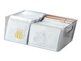 Transparent Storage Box with Handle Desktop Makeup Organizer Plastic Container for Bedroom Vanity V1294-YM0901-3117240056911