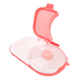 Snack Rotating Container with Lid Sealed Plastic Rotating Snack Storage Box for Outdoor Coral Pink V1294-YM0901-3118240200712