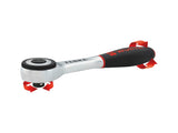 Wurth 3/8" Reversible Ratchet Wrench 360&deg Twist Handle Chrome Vanadium 175mm DIN 3122 V563-71203806