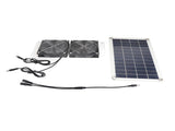 10W 18V Solar Powered Dual Fan Kit Waterproof Portable Solar Exhaust Fan for Chicken Coops V1294-YM0703-3114230003711
