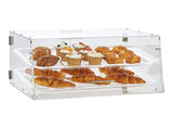 Pastry Display Case, 2-Tier Commercial Countertop Bakery Display Case, Acrylic Display Box with Rear V952-YKLMBZSJYKL2YEFSCV0