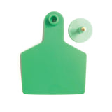 100x Cattle Ear Tags 7.5x10cm Set - XL Green Blank Cow Sheep Livestock Labels V238-SUPDZ-31399128858704