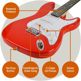 3rd Avenue Electric Guitar Pack - Red V398-NM-XF203ARDPK