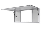 Concession Window 1524x915 mm, Aluminum Alloy Service Window for Food Truck, Up to 85 Degrees Stand V952-SCFWCK6036YCSVAAR001V0