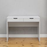 ODESSA DESK - WHITE - FLUTED - PULL BLACK V164-ECS14F03B