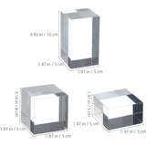 3pcs Acrylic Cube Display Risers for Photography Display V1192-AZ-W-21427