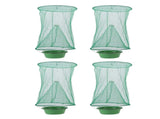4pcs Outdoor Fly Trap Reusable Hanging Fly Trap Cage Net with Bait Tray for Garden Farm Orchard V1294-YM0714-3111210264611