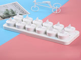 LED Candles Light Rechargeable Lifelike Decorative Electronic Candles for Party Wedding Living Room V1294-YM0715-3115220043511