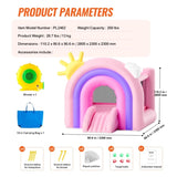 Inflatable Bounce House, Indoor Outdoor Playhouse Trampoline, Kid Jumping Bouncer with Blower, V952-CQCBBHYC6PFMU2TRRV3