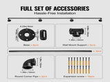 Pipe Stair Handrail, 3m Staircase Handrail, 200KG Load Capacity Carbon Steel Pipe Handrail, V952-TZBGSLTFSGY10E0RRV0