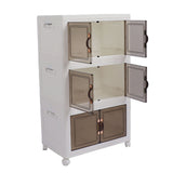 Collapsible Stackable Storage Bins Dustproof Folding Storage Bins Organizer with Lids 4 Moveable V1294-YM0901-3116230015513