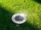 8-Pack Solar Ground Lights - Waterproof In-Ground Landscape Lighting for Pathway, Yard, Deck, Patio V1366-AZ2-W-16400