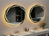 Round LED Anti-Fog Backlit Bathroom Mirror V767-XMR-Y18-938-AU
