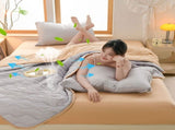 39.37x59.06In Thin Quilt, Lightweight Portable, Cooling Quilt for Bed Office Travel Car V1369-AZ3-W-10359
