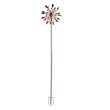 Solar Wind Spinners Multi Color LED Lights Garden Wind Catcher Windmill for Courtyard V1294-YM0715-3111210460711