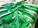 Leaf Flannel Blanket Multi Functional Leaf Shape Blanket for Picnic Office V1294-YM0716-220707DJ02-3