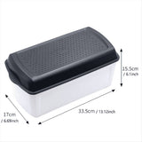 Kitchen Storage 33.5 x 17.5 x 15.5 cm Innovative Bread Bin Keeps Baked Goods V1369-AZ3-W-11819